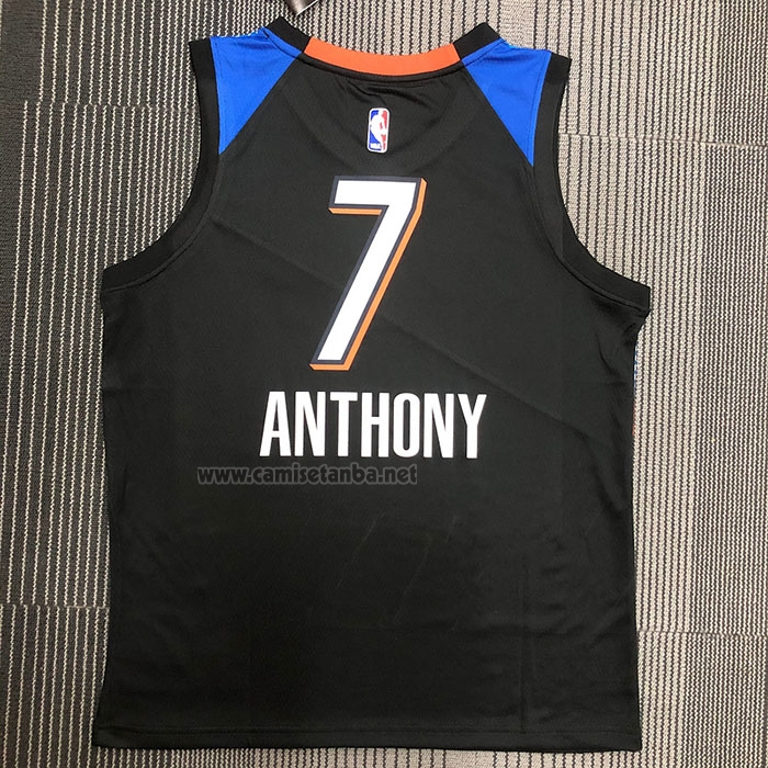 Camiseta Oklahoma City Thunder Carmelo Anthony #7 Ciudad 2020-21 Negro